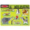 Melissa & Doug Drevené puzzle so zvukmi Zoo