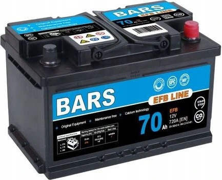 Bars EFB Line 12V 70Ah 720A