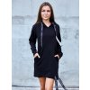 Mikinové šaty alebo predĺžená mikina VSB SOPHII čierna, ZVOĽTE VEĽKOSŤ OBLEČENIA XXS/XS