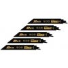 DeWalt DT2407L - Sada pilek EXTREME, 2x LIFE, střídavý zub 152 mm pro mečové pily (5 ks)