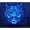 Beling 3D lampa, Vlk, 7 farebná S392