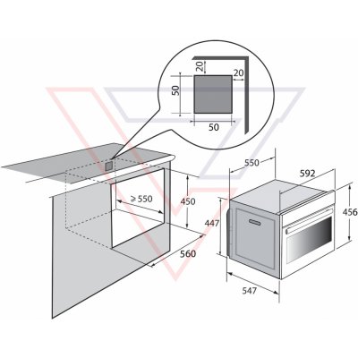 BRANDT BKC7153BB