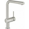 Grohe Minta Drezová batéria s výsuvnou spŕškou, supersteel 30274DC0-GR