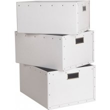 Bigso Box of Sweden úložný box 3 ks Ture bielá