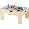Edukačný stolík pre deti s kockami a drevenými dráhami, 3+