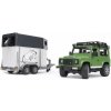 Bruder 2592 Auto Land Rover prepravné s koňom
