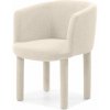 KK Jedálenské kresielko TOBI svetlo béžová / čalúnené nohy