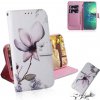 Peňaženkové kožené puzdro na Motorola Moto G8 Plus - Magnolia Flower