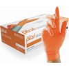 UNIGLOVES Nitrilové rukavice oranžové - Orange Pearl, 100 ks Veľkosť: M (8)