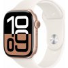Apple Watch Series 10 GPS, 42mm růžové zlaté hliníkové pouzdro s měkkým růžovým sportovním páskem – velikost S/M