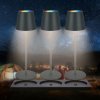 Briloner Dobíjacie stolové lampy Cilano LED, sada 3 ks, antracitová farba, nabíjacia - 7517035