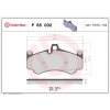 Sada brzdových platničiek, vždy 4 kusy v sade BREMBO P 65 032 (P65032)