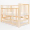 NEW BABY Detská postieľka BASIC so sťahovacou bočnicou prírodná 125x65x87 drevený design