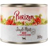 Purizon Single Meat 6 x 200 g - hovädzie s kvetmi ibišteka