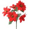 Vianočná ruža/ Poinsettia – kytica 30 cm