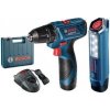 BOSCH Aku vŕtací skrutkovač 2x2,0Ah + GLI 12V-300 06019G8004