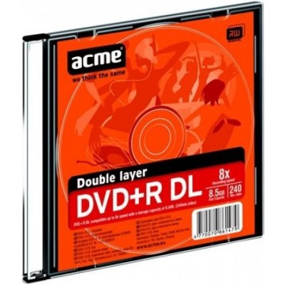 Acme DVD+R 8,5GB 8x, 1ks od 2 € - Heureka.sk