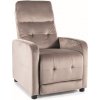 OTUS VELVET polohovacie kreslo TMAVÉ BÉŽOVÉ BLUVEL 40