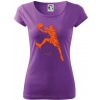 Basketball player splash - Dámske tričko Pure - 2XL ( Fialová )