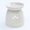 Flora aroma lampa Kvet porcelán bielá 10,5 x 10,5 x 11 cm
