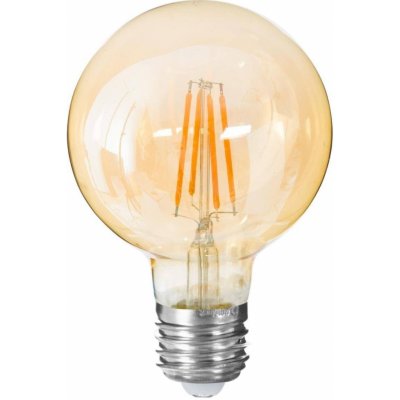 DekorStyle LED žiarovka Amber I Straight 2W E27 teplá bielá