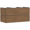 Hansgrohe Xilesa E skrinka 118x55x62 cm závesná kúpeľňová skrinka pod umývadlo dub 54304550
