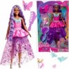 Mattel Barbie malá sada zberateľskej bábiky a fialovej víly Touch of Magic + maznáčikovia a doplnky