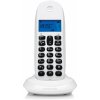 Telefón pre pevnú linku Motorola C1001CB+ White - Call blocking - Hands Free - Backlight Screen (E07000K50B1AESW)