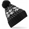 BEECHFIELD B 456 FAIR ISLE SNOWSTAR / Čiapka - black/white Univerzálna