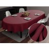 Biante Dekoračný oválny obrus Rongo RG-044 Tmavé bordó 120x140 cm