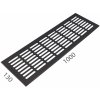 MPkovania SRL - ALFA vetracia mriežka 130 x 1000 mm, 1000 mm, 130 mm, CIM - čierna matná (C35)