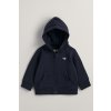 MIKINA GANT SHIELD FULL ZIP HOODIE EVENING BLUE