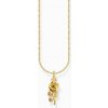 Thomas Sabo KE2269-413-39-L45V Gold-plated chain w. rose pendant
