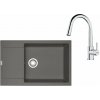 Franke Sety Kuchynský set G260ŠK, fragranitový drez MRG 611-78 BB a batéria FS 3229.031, sivý kameň/chróm 114.0700.725