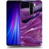 Picasee silikónový prehľadný obal pre Xiaomi Redmi Note 8 Pro - Purple glitter