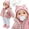 Bábika bábätko veľká 41 cm interaktívna hovorí realistická mäkká Kinderplay