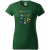 Handel Tričko - Only fans Farba: fľaškovozelená, Veľkosť: 2XL, Strih trička: dámsky