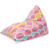 Sablio Sedací vak Farebné šupiny: 150x80 cm