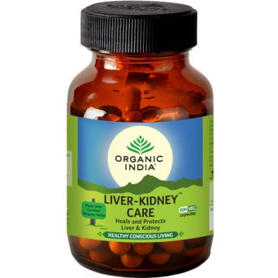 Liver Kidney Care kapsule Zdravá pečeň, obličky a žlčové cesty Organic India 60 ks Obsah: 60 kapsúl