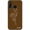 Picasee Fashion Case pre Huawei P30 Lite - Brown flowers