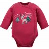Eevi Body rozopínacie s dlhým rukávom HI REINDEER bordó