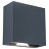 Lutec 5104005118 Nástenné LED svietidlo GEMINI BEAMS Up & Down 7,5W, 4000K, 350lm, IP54, tmavo-šedá