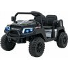 JOKO Elektrické autíčko Terénne Buggy Champion 2x200W 24V pre 4 deti, Nosnosť 120kg, odpružené penové kolesá, kožené sedadlo, FM rádio, čierne