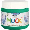Trblietavé prstové farby MUCKI 150 ml smaragdovo zelená