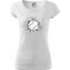 Baseball lopta v triku - Dámske tričko Pure - XS ( Biela )