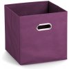 ZELLER Úložný box textilný fialový 28x28x28cm