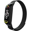 OEM Náhradní náramek Milánský tah pro Xiaomi Mi Band 7 Farba: Černá
