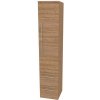 Mereo, Mereo Bino, kúpeľňová skrinka vysoká 163 cm, pravá, Multidecor, Light Select Walnut, MER-CN698LSW1
