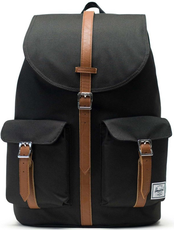 Herschel Dawson Black Tan Synthetic Leather 20 5 l