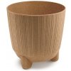 Kvetináč RYFO N ECO WOOD 16,8 cm - farba: naturo ECO